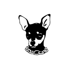 vector illustration of a puppy dog
