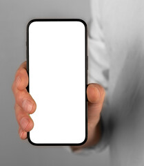 Showing, advertising mobile phone screen mockup, smartphone mock up