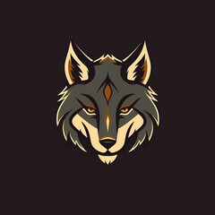 Fototapeta na wymiar Wolf Logo. Generative AI