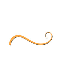 golden swirl with shadow