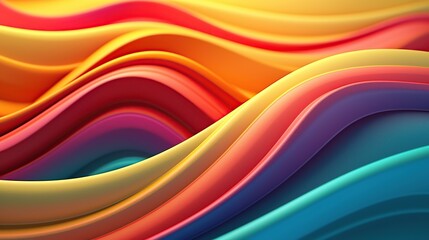 color 3d background with wave Generative AI