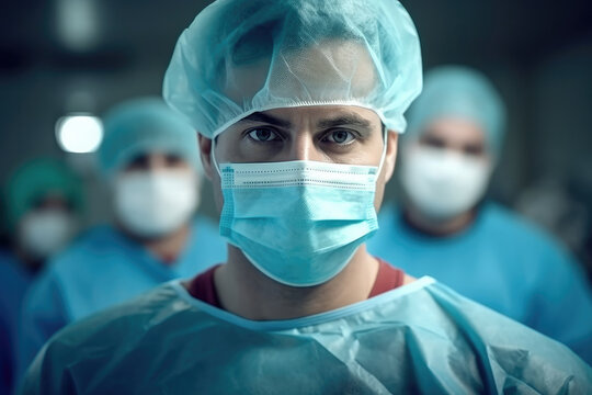 Portrait of a surgeon doctor in hospital