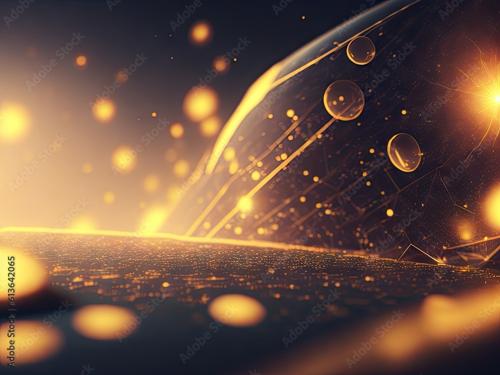Poster ultra futurist tech abstract background. ai generative