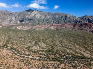 Colorful mountain landscape in San Juan Province in Argentina along the famous Ruta40 - Traveling South America