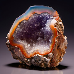 Fototapeta premium Beautiful Geode Cross Section, AI