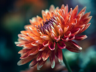 red dahlia flower