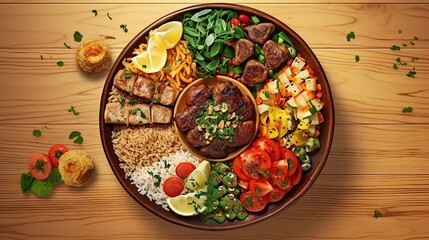 Middle eastern or arabic dish Generative AI