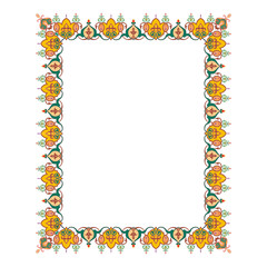 frame decoration with floral ornament, classic ornament, traditional ornament