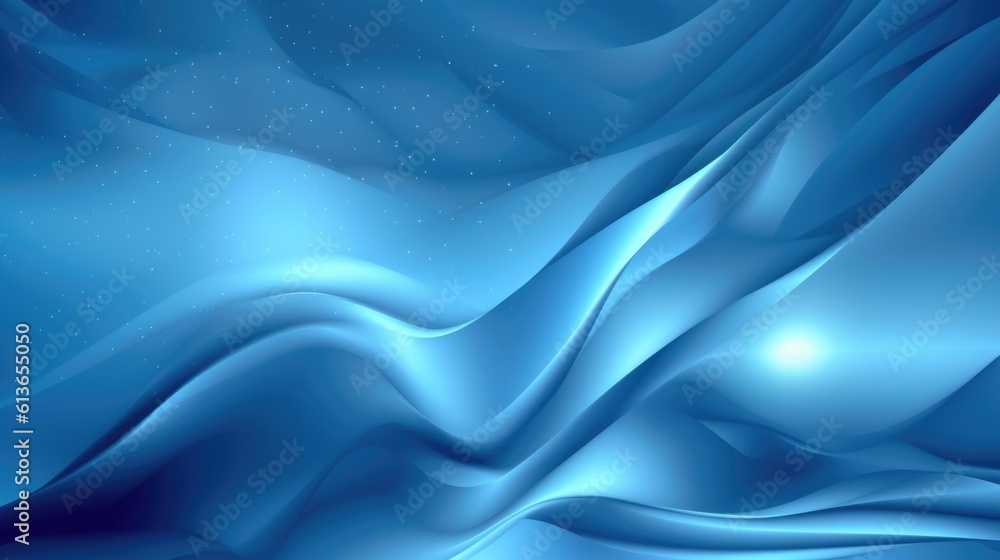 Poster abstract wave curve design background in shades of blue. generative ai aig21.