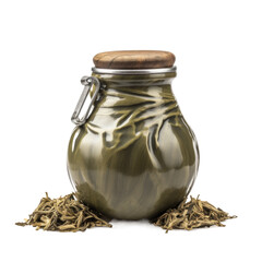Yerba mate isolated on transparent background. Generative AI
