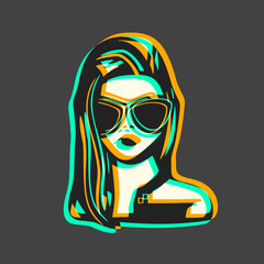 Fashion virtual visual woman