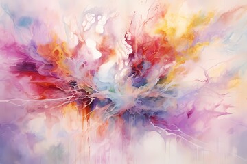 abstract watercolor background with watercolor splashes, generated Ai