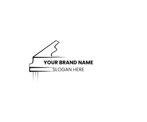 club or music academic modern logo illustration vector graphic style.