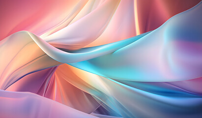 Colorful Pastel Colors Abstract Background Generative by AI