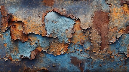 Rusty metal surfacei blue vintage A professional photography should use a high - quality Generative AI