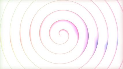 white abstract background with coloured spiral
