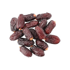 Sweet fresh maryam dates isolated on on transparent background	
