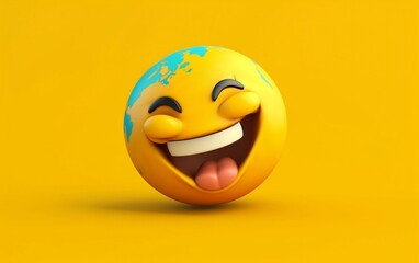 World emoji day 3d  banner background. World emoji day with a group of funny emojis in different facial expressions Generative AI