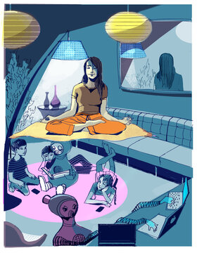 YOGA ROBOT HOUSEWORK KIDS HOME HELP