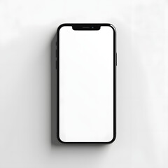 Smart phone mockup. Realistic smartphone mockup. mobile phone with blank white screen. Generative ai.