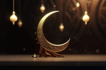 Islamic New Year. The day of the beginning of the year according to the Islamic calendar, the first day of the month of Muharram. Muslim, tradition, religion, moon. Generative AI
