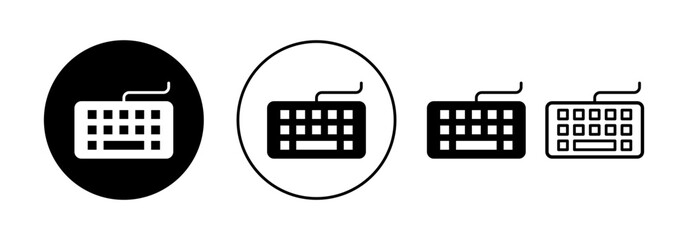 Keyboard icon vector for web and mobile app. keyboard sign and symbol - obrazy, fototapety, plakaty