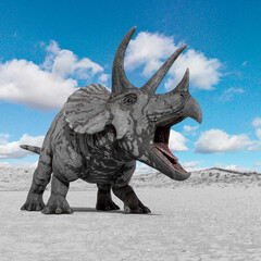 triceratops is angry