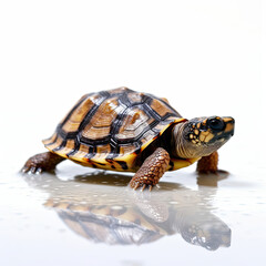 Fototapeta premium turtle on a white background, AI Generative