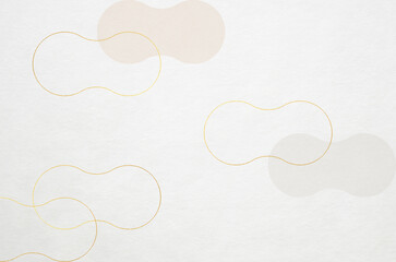 Stylish white Japanese "Washi" paper texture for background. Japanese paper with modern cloudy sky pattern illustration.