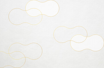 Stylish white Japanese "Washi" paper texture for background. Japanese paper with modern cloudy sky pattern illustration.