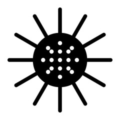 Obraz premium sea urchin icon 