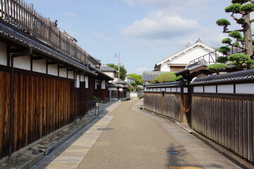 Fototapeta na wymiar 江戸時代旧家の町並み　重要文化財建築
