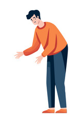 Healthy lifestyle walking with joy, cute child