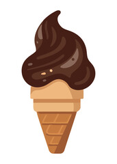 Ice cream cone symbolizes summer sweetness