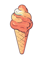 ice cream cone symbolizes summer refreshment
