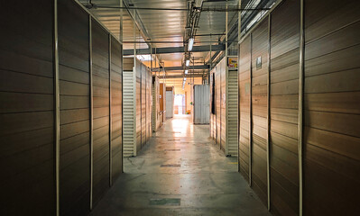 Empty shopping center interior in the city of Armenia in Colombia