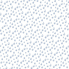 Moisture in the form of accumulation of small dew drops on the surface