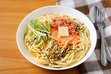 明太子のスパゲティ