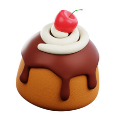 Indulge in the delightful combination of melted chocolate, creamy goodness, and juicy cherries on freshly baked bread. Experience the heavenly blend of flavors in these mouthwatering 3D illustrations.