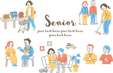 シニア世代のライフスタイル_色