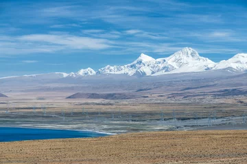 Photo sur Plexiglas Shishapangma Shishapangma snow mountain in Kashgar city Tibet Autonomous Region, China. 
