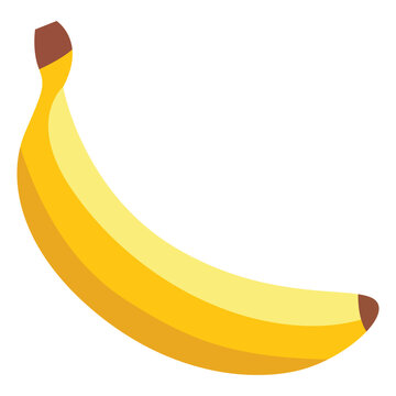 banana on a white background