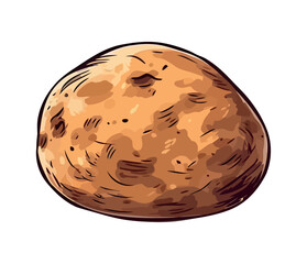 Fresh organic potato meal