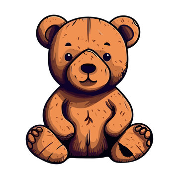 Fluffy mascot teddy bear brings joy