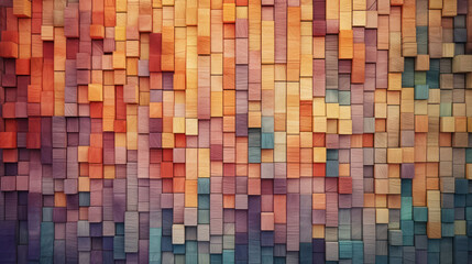 Abstract colorful wood texture Stained wood wall background. AI generation