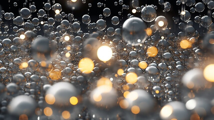 water drops on the glass. Generative Ai. 