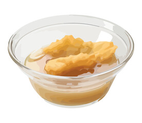 Fresh crunchy snack in glass jar