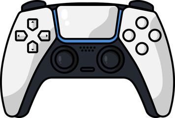 controller console gaming cartoon style video game cutout gamepad gamers vector illustration © SystemDirect