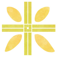 Japanese kanji artwork design word; “rice” PNG