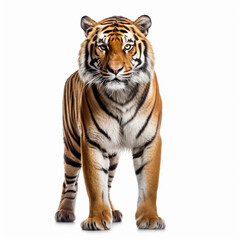 Fototapeta na wymiar bengal tiger isolated on white